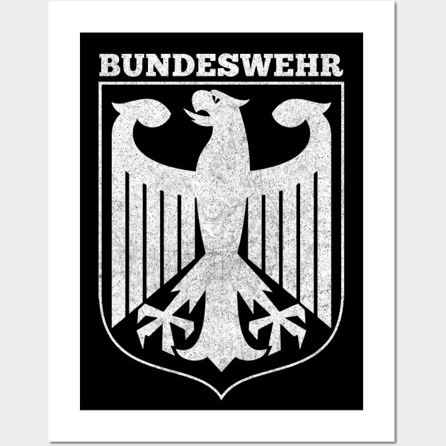 Bundeswehr / Deutsche German Coat Of Arms Faded Design #1 Wall Art by DankFutura